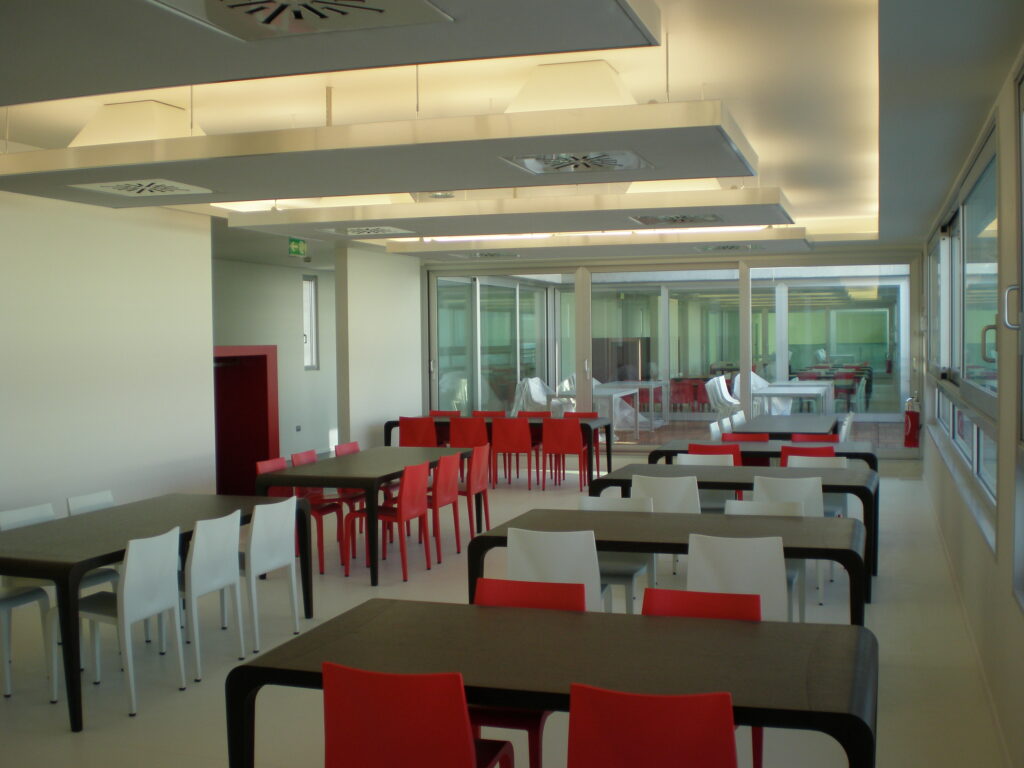 Panoramica della sala ristoro Louis Vuitton