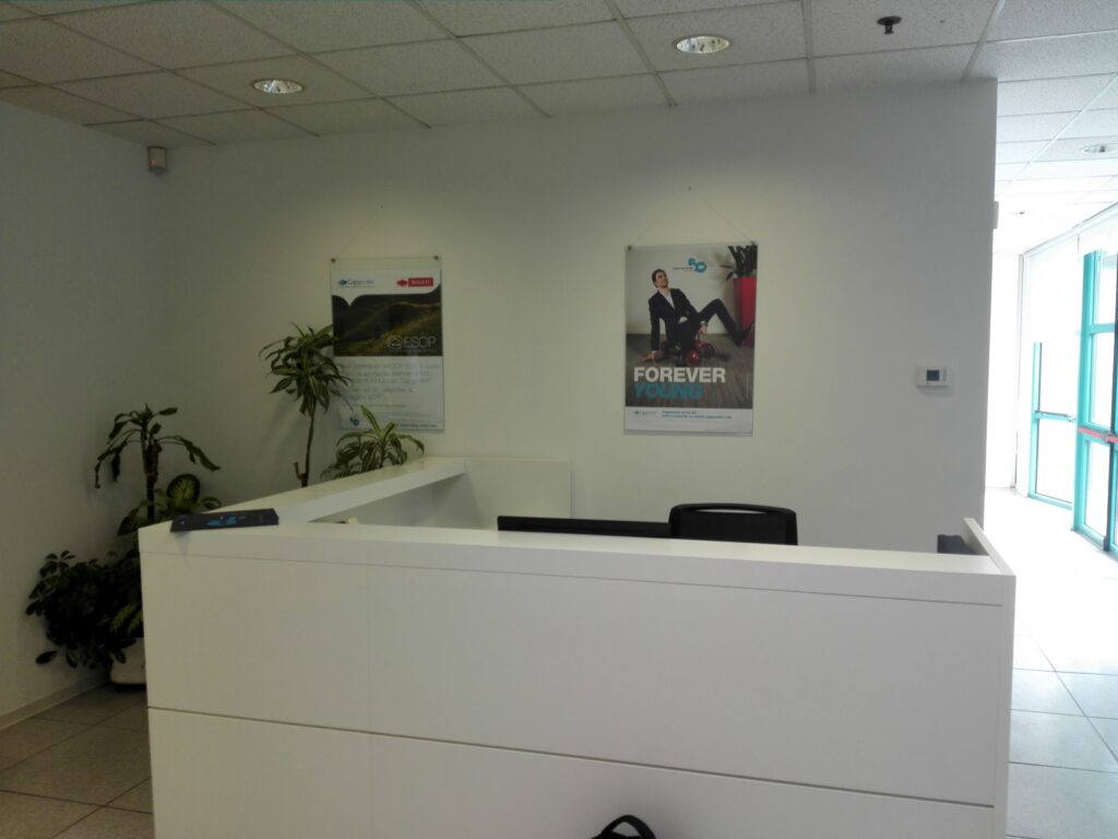 Area reception accogliente e funzionale – Capgemini Marcon