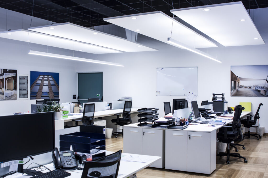 Uffici operativi Gibus progettati per comfort visivo e acustico